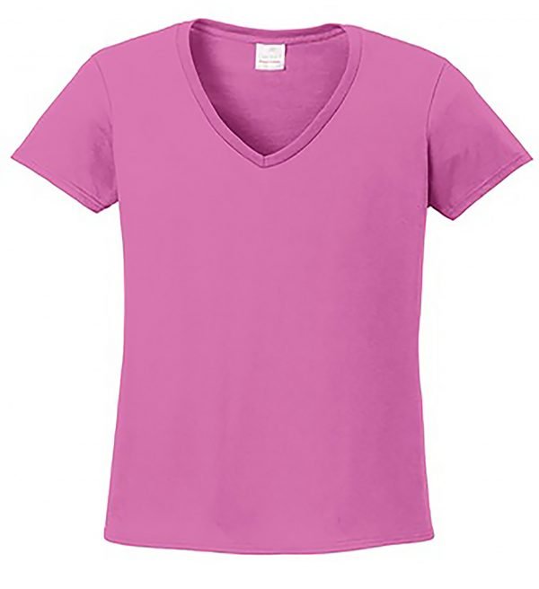 Gildan® Ladies Heavy Cotton™ 100% Cotton V-Neck T-Shirt- 5V00L